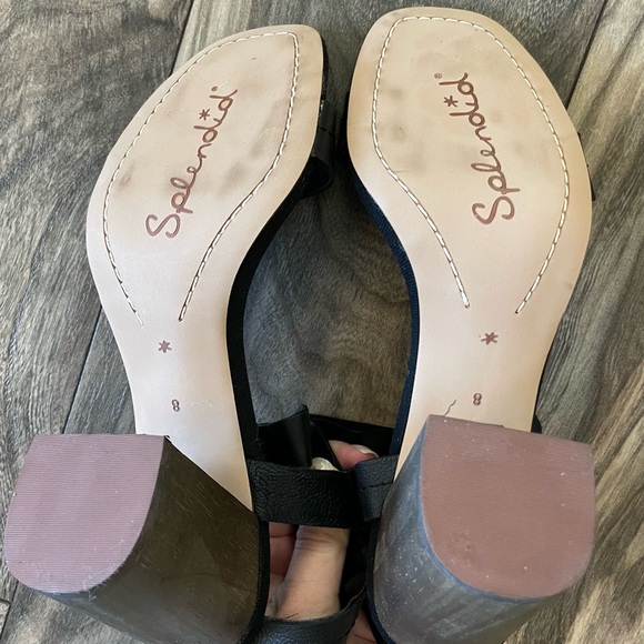 Splendid Black Heeled Sandals Size 8 - Picture 8 of 9